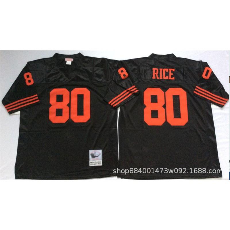 San Francisco 49ers Retro Football Jersey Mens Cotton Blend Training Uniform American Practice Fan Wear