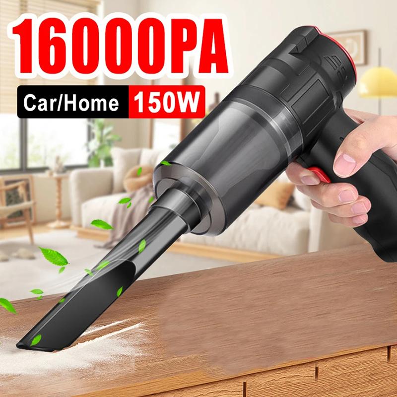 16000pa Wireless Vacuum Cleaner Portable Usb Rechargeable Handheld Automatic Vacuum Cleaner For Car Home Pet Mini Vacuum Cleaner