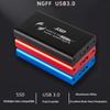 M.2 SSD Enclosure Aluminum Alloy MSATA USB 3.0 High Speed Data Transfer External Hard Drive Case for 2230/2242/2260/2280