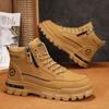 Fashion White Shoes for Men Winter Mens Warm Ankle Boots New Non-slip Sneakers for Man Motocycle Snows Boots Botas Para Hombre