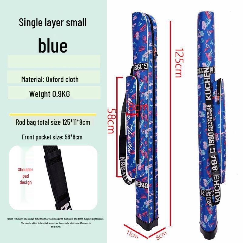 Oeny Portable Camouflage Double-Layer Fishing Rod & Tackle Bag