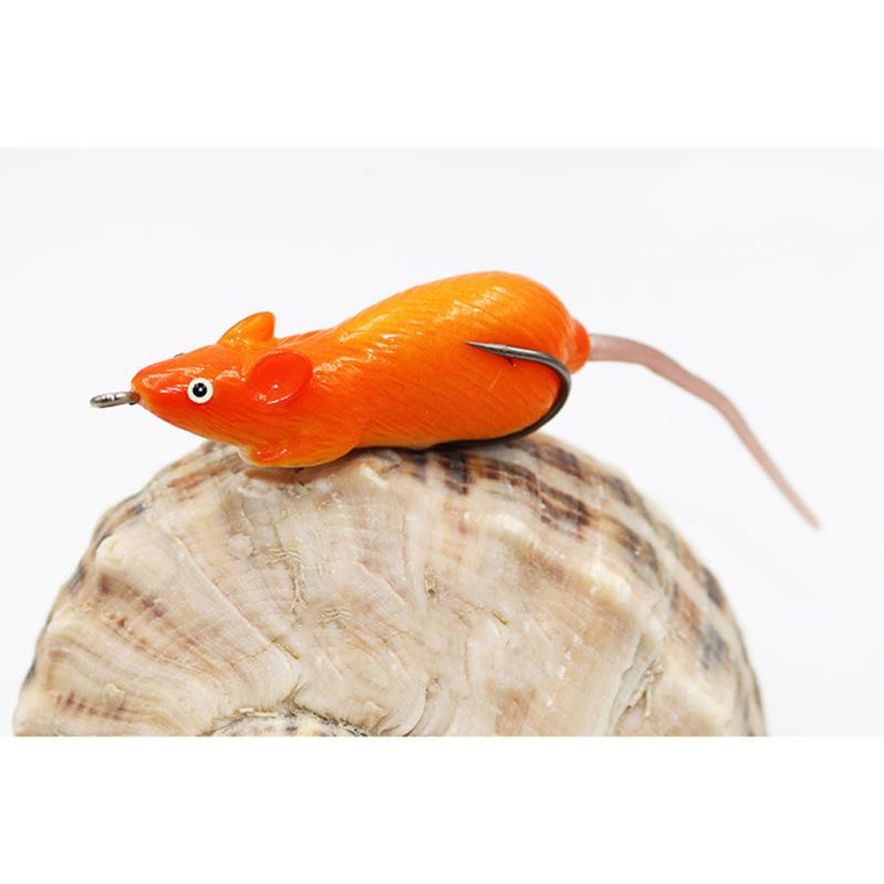 12g/6.5cm High Simulation Lure Fake  Bait Thunder Frog Mouse Bionic Bait Soft Fishing  Bait