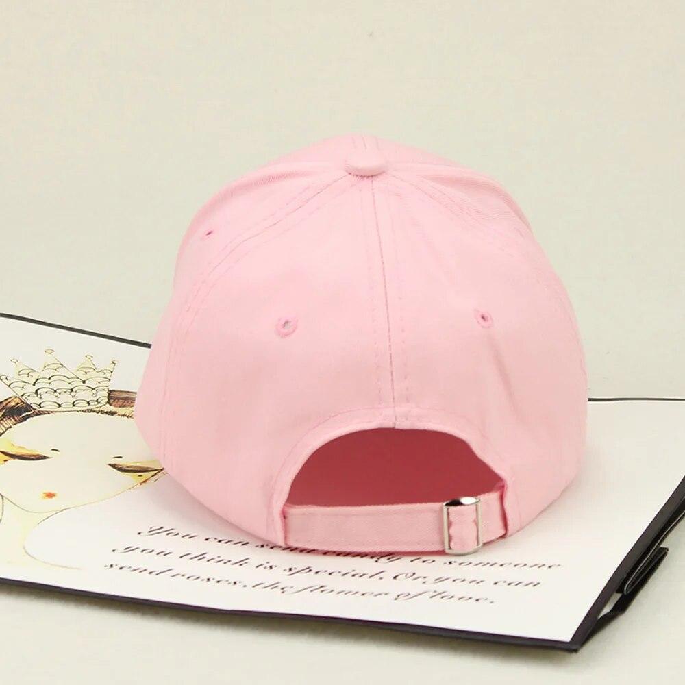 Pink Hat Men Women Baseball Cap HipHop Curved Snapback Love Finger Gesture Adjustable Baseball Cap Summer Sunhat