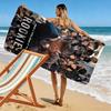 THE ROOKIE Print Beach Towel, Large Soft Quick Dry Towel for Beach Camping Swimming