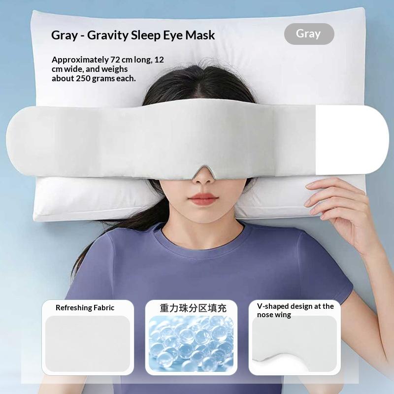 Ultra Soft Gravity Weighted Eye Mask Breathable Lightweight for Migraine Relief Insomnia Sleep 1PC
