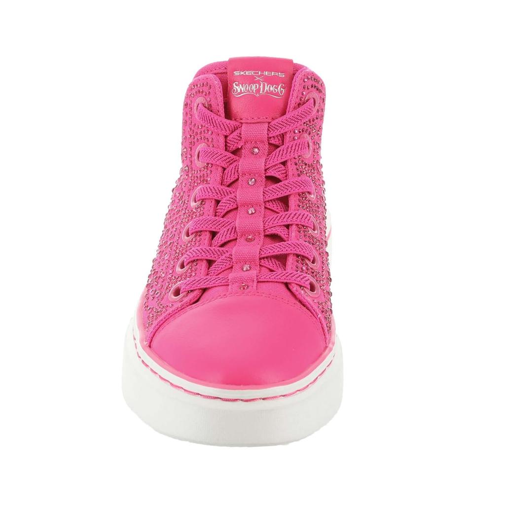 Skechers Snoop Dogg Snoop One Rhinestone 186005 Canvas Sneakers Snoop Size Size Slip-Ins Women's Hands-Free One-Rhinestone Pink, 24.5cm (US 7.5)