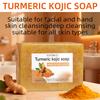 Turmeric Kojic Soap Rich In Kojic Acid, Turmeric, and Collagen, Natural Ginger Soap for Deep Moisturizing, Cleansing, Brightening, and Thick Lather