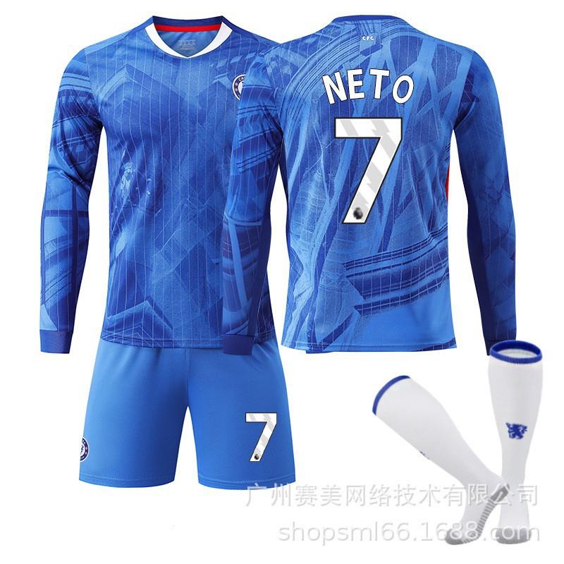 2526 Chelsea Home Long-sleeved Football Uniform Set Children's No. 10 Palmer Jersey 8 Enzo 24
