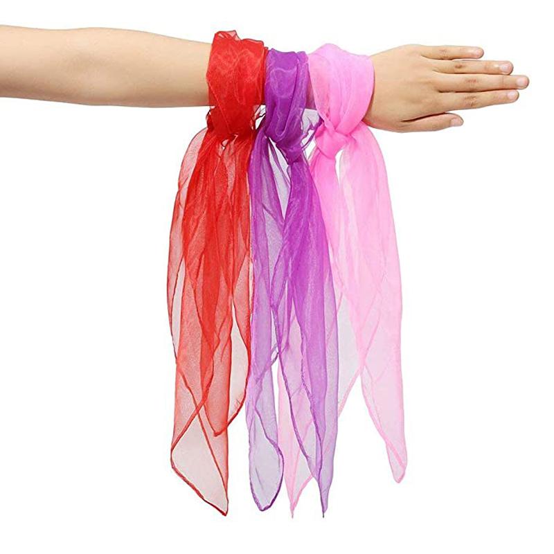 6 Colores Pañuelos de Malabares Para Niños Juego Banda Rítmica Juguetes Educativos Juegos de Fiesta Movimiento Infantil Trucos de Magia Accesorio de Actuación