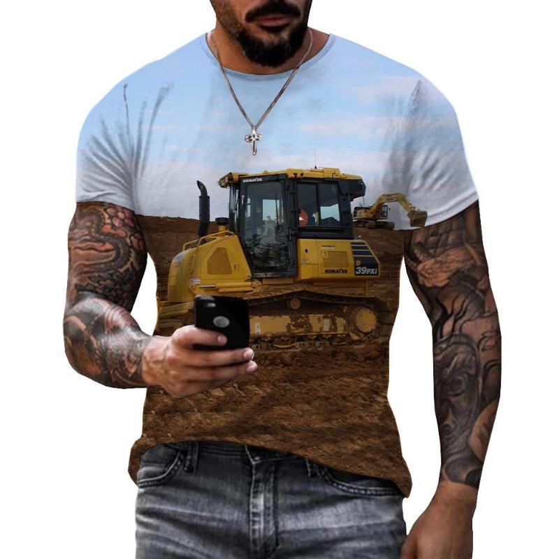 Tier T-Shirts Für Herren 3D-Druck Kurzarm Tops Sommer Mode Persönlichkeit T-shirt Lose Übergroßen T-shirt Männer Kleidung