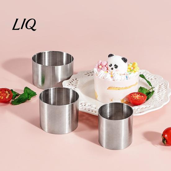 Food Presentation Ring Stainless Steel Circle Cake Mold, 1.97" Deep Round Biscuit Pastry Ring, Nonstick Scone Mold Easy To Demold Baking Tool