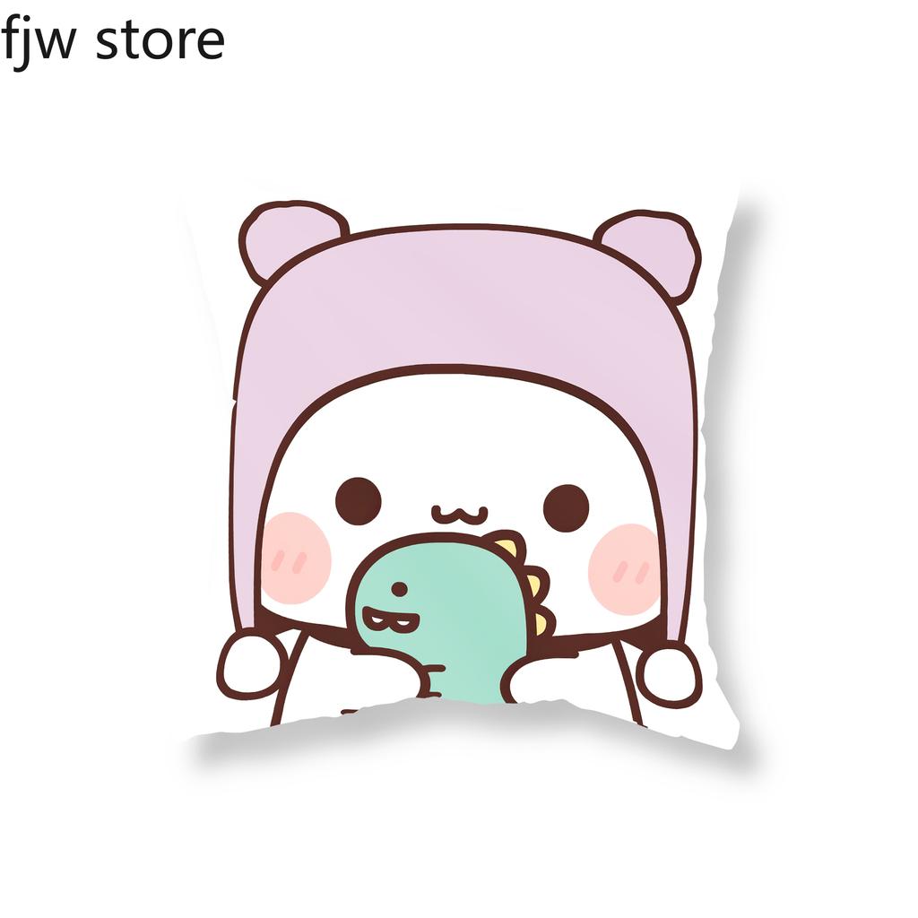 Cute Anime Red Panda Boob Throw Pillow Cover Witch Vampire Mummy Zombie Halloween Party Decor Sofa Cushion  Home