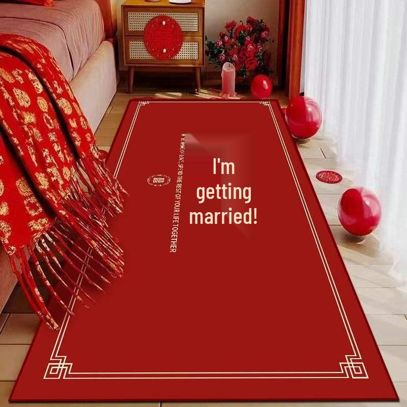 

Червоний килимок «Подвійне щастя» для весільного ліжка, для входу в спальню та декору