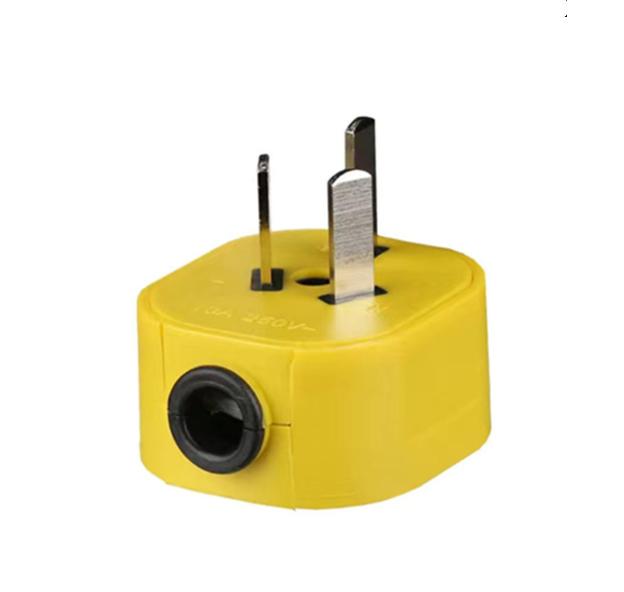 Solid Copper High-Power Plug Three-Pole Fixed Rotating Household Plug 10A/16A Power Cord Connector Three-Prong Plug