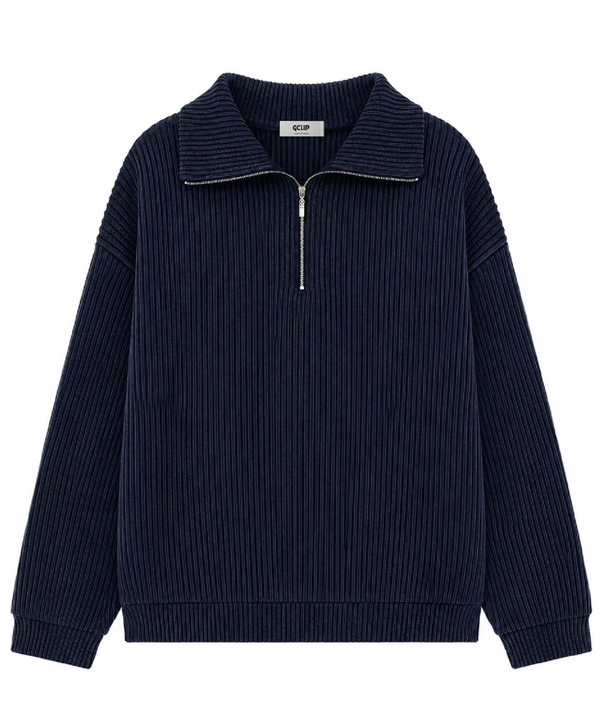 GCLIP Regular Fit Half-Zip Collared Sweatshirt 5 Colors