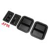 Außen Innen Tür Griffe Set Vorne Links Rechts 55176476AC Ersatz für Jeep Wrangler YJ