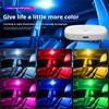 8LED Wireless Touch Light Car Interior USB Reading Light Rechargeable Magnetic Base Auto Roof Trunk Ceiling Lamp 5V