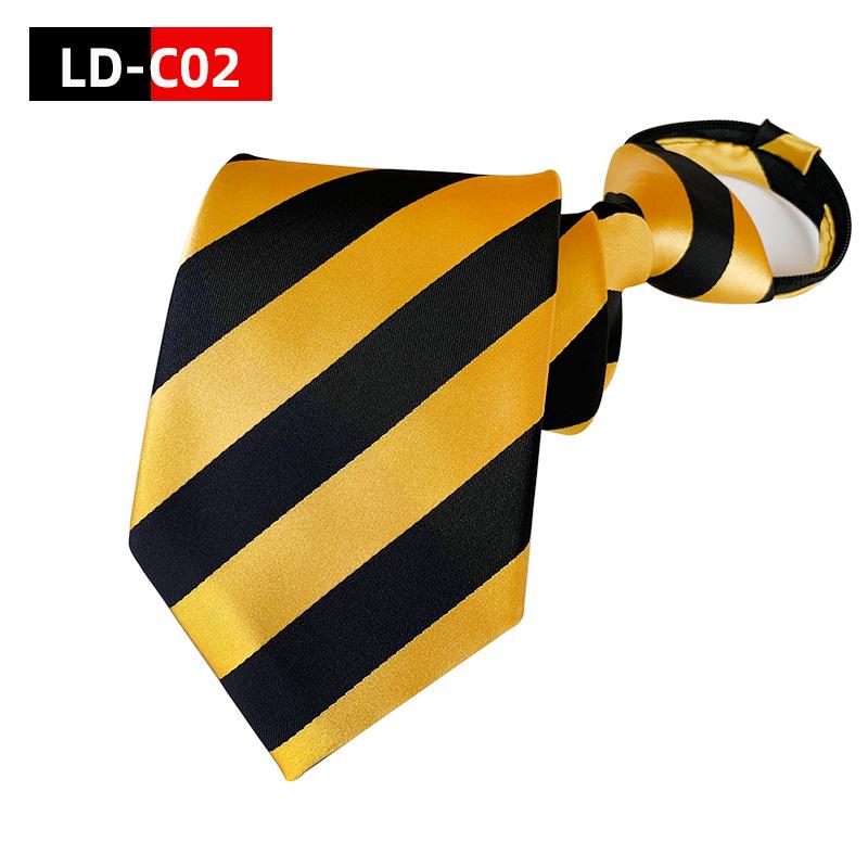 Men's 8cm Lazy Zipper Tie - Easy-Pull Formal Business Tie