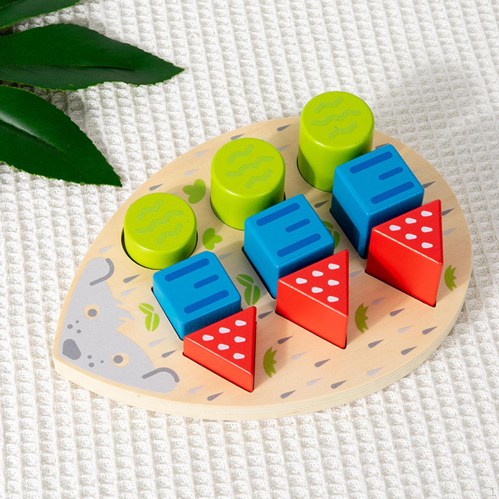 

Wooden Color and Shape Sorter Toys Sorting Toy, Playing Interactive, Home Cognitive Fine Motor