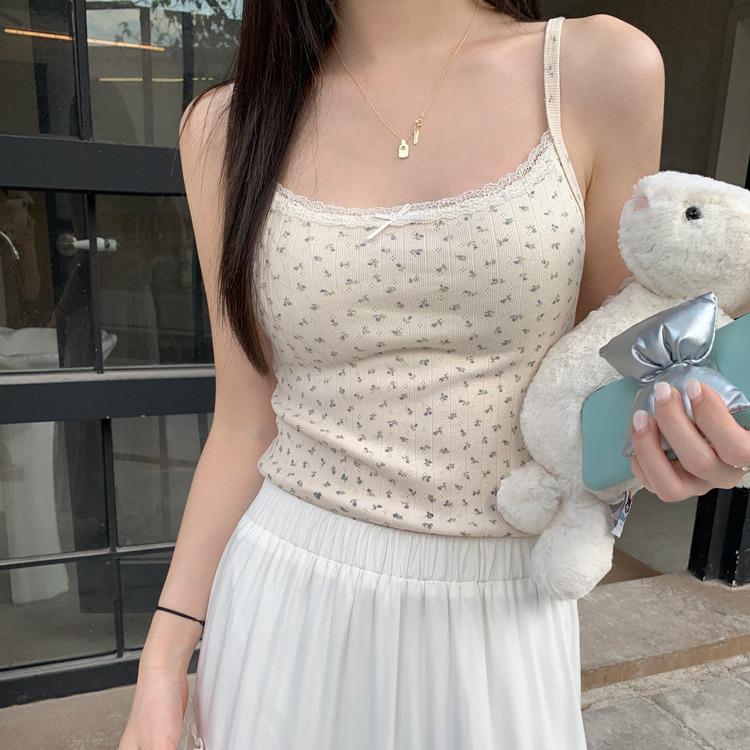 Rayon Jacquard Slimming Camisole Vest - 2024 Summer Collection for Women