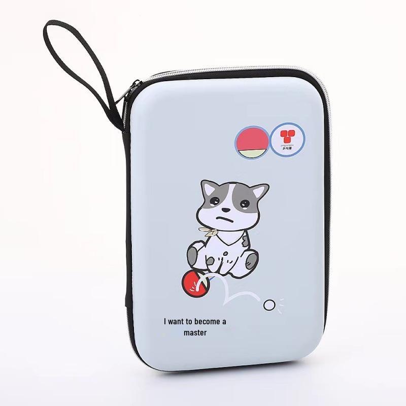 Durable Hard Shell Square Table Tennis Racket Bag - Portable Storage Solution