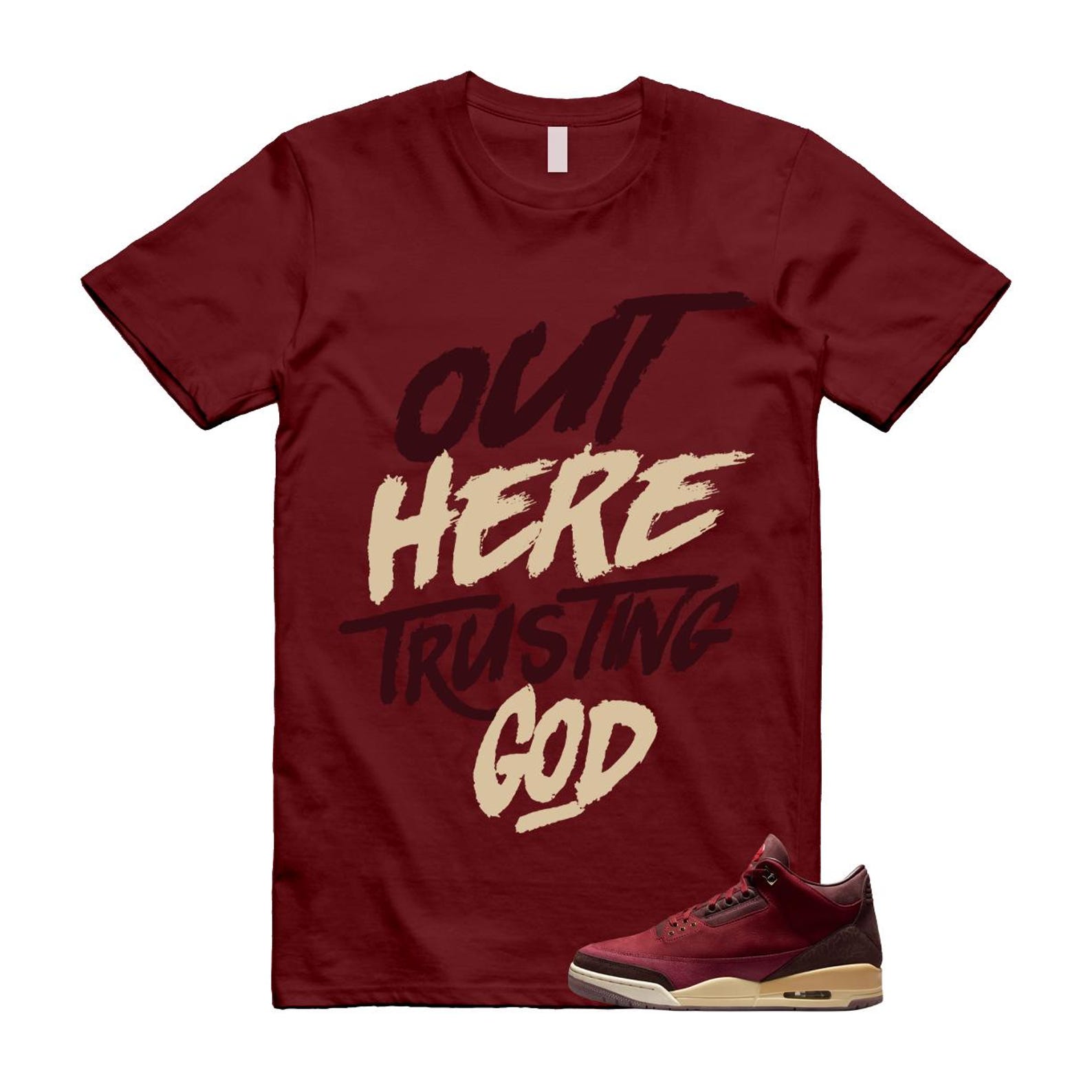 3 Bin 23 Team Red Burgundy Crush Coconut Milk PRM T Shirt Match TG L