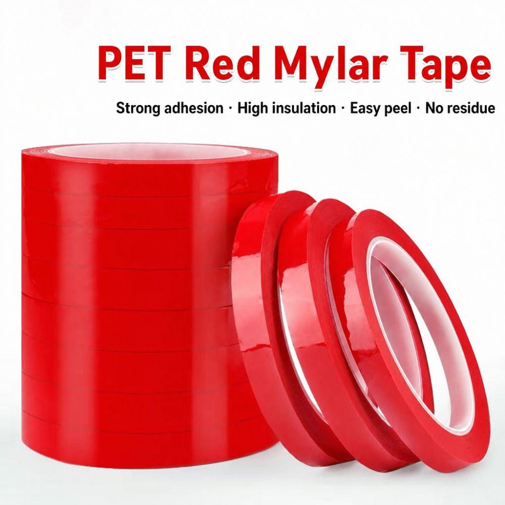 3/5/8/10mm Width Coding Tape Red Adhesive Coded Tape High Insulate Marker Line Tape