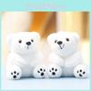 Polar Bear Plush Doll Bag Charm Soft Toy Adorable Animal Decor For Children And Teens