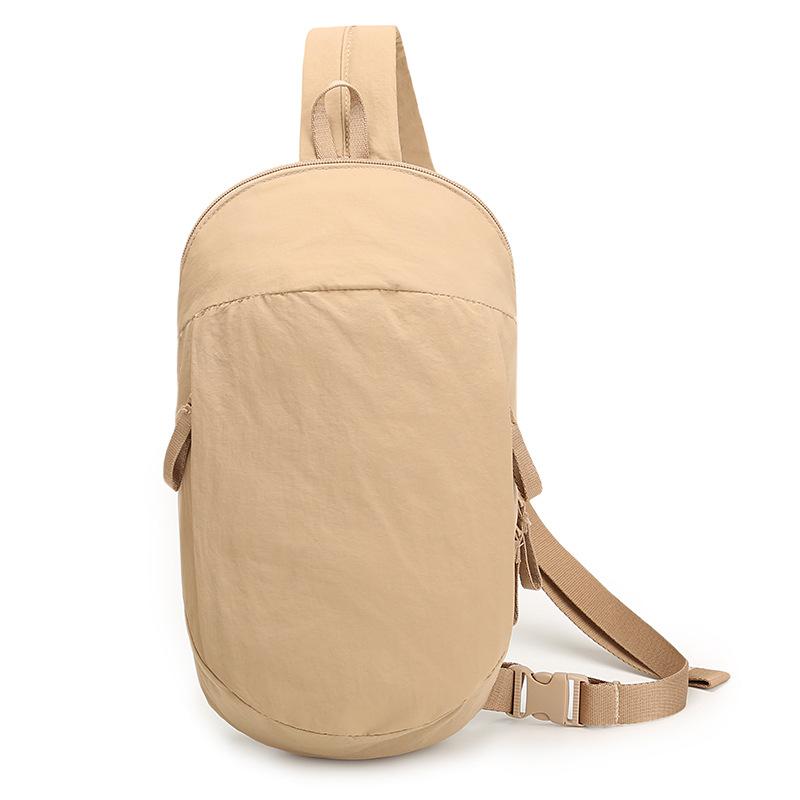 Crossbody Bag Outdoor Sports Chest Bag Large Capacity Solid Color Shoulder Bag