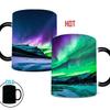 Northern Lights Valentine'S Day Ceramic Coffee Mark Cup Color Changing Cup Water Aurora Borealis