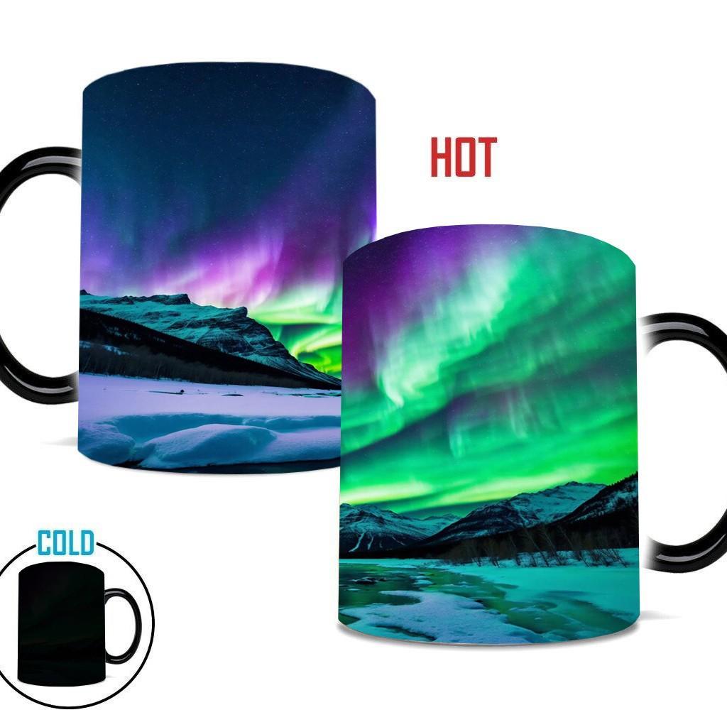 Northern Lights Valentine'S Day Ceramic Coffee Mark Cup Color Changing Cup Water Aurora Borealis