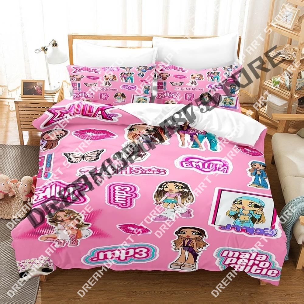 3D Print Emilia Mernes Singer Bedding Set Twin Queen King Full Size Duvet Cover Pillowcase Bed boys girls Adult Home Textiles