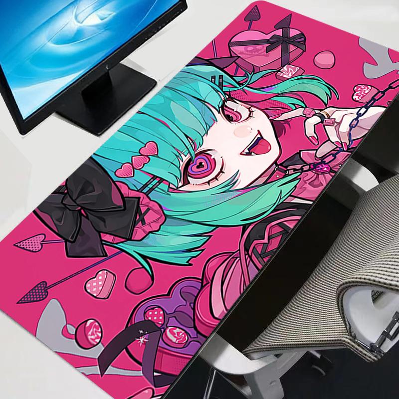 Mouse Pad Laptop Accessories Gamer Rug Gaming Keyboard Pad Cute Desk Mat Office Pc Kawaii Carpet Anime Girls Gaming Mouse Mats