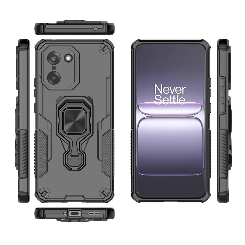 For OnePlus Ace 5 Racing 5G/OnePlus Nord CE5 5G Phone Case WANLONFENG PC TPU Back Cover Kickstand with Tempered Glass