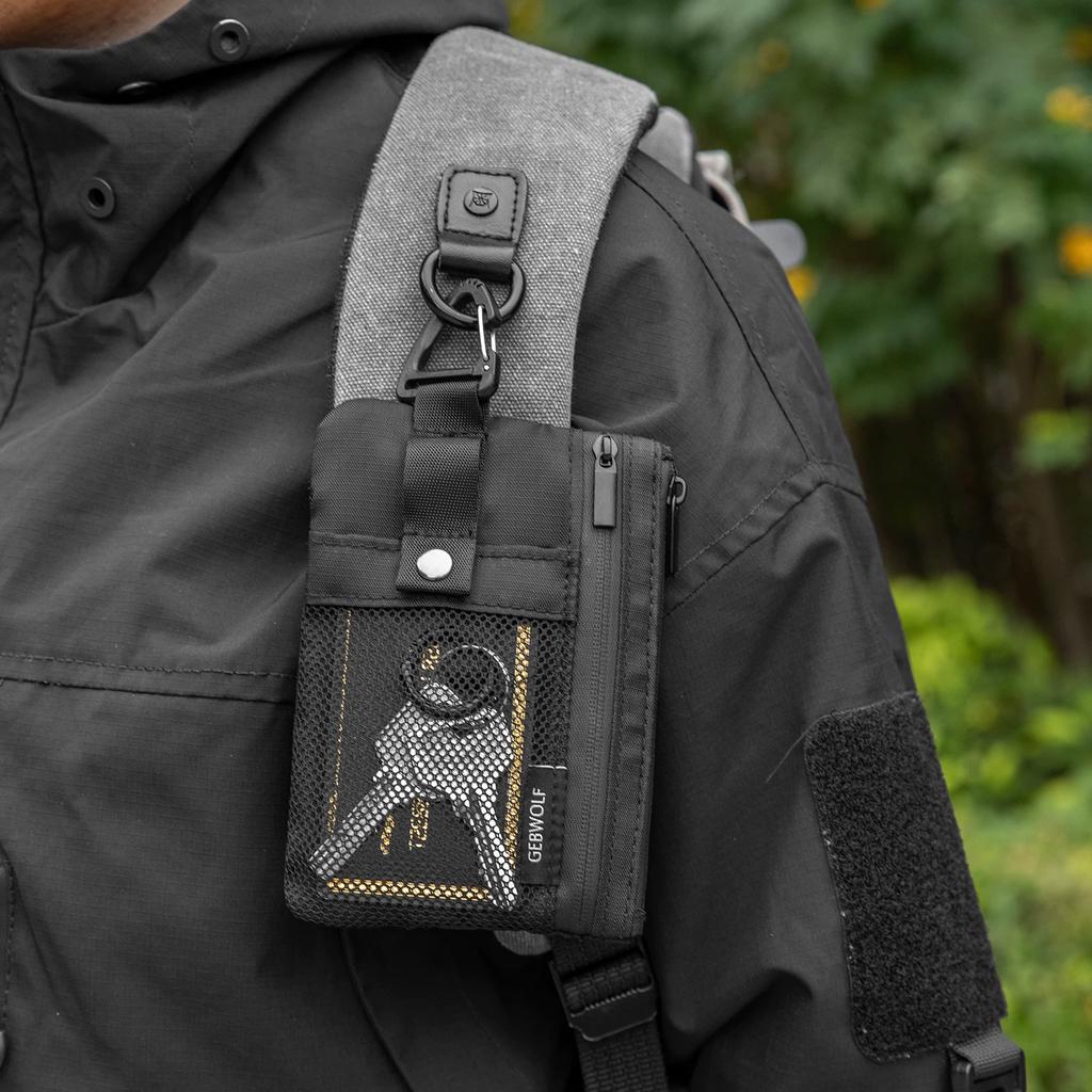 Neue Outdoor-Wickeltasche RFID-Diebstahlschutz-Kartenhülle Multifunktionale Bankkarten-Ausweis-Tasche Wasserdichte Hals-Schlüsseltasche