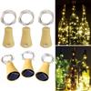 4Pcs Solar Wine Bottle Lights, 20 LED Waterproof Copper Cork Shaped Lights Firefly String Lights for DIY Wedding Party Outdoor