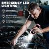 5000A Jump Starter with Air Compressor, 160PSI, 12V Portable Jump Box, LCD Display, LED Light, Jumper Cables
