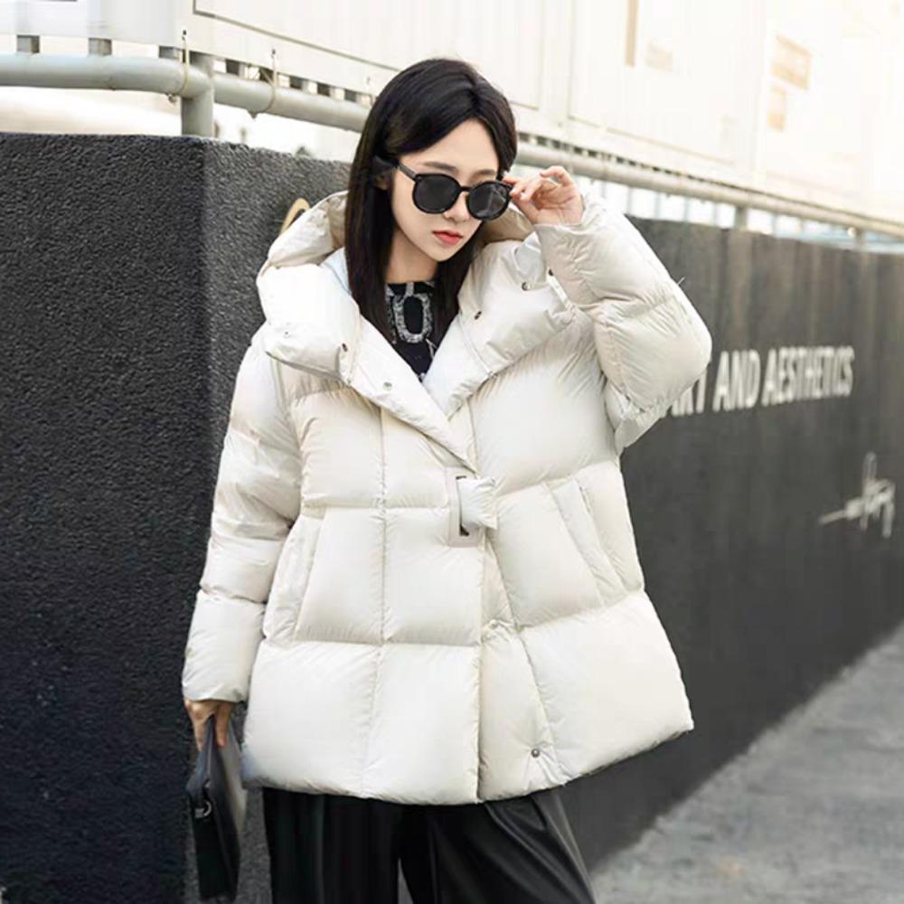 Small High-end White Duck Down Short Thickened Down Jacket Women's New Winter Temperament Socialite Jacket