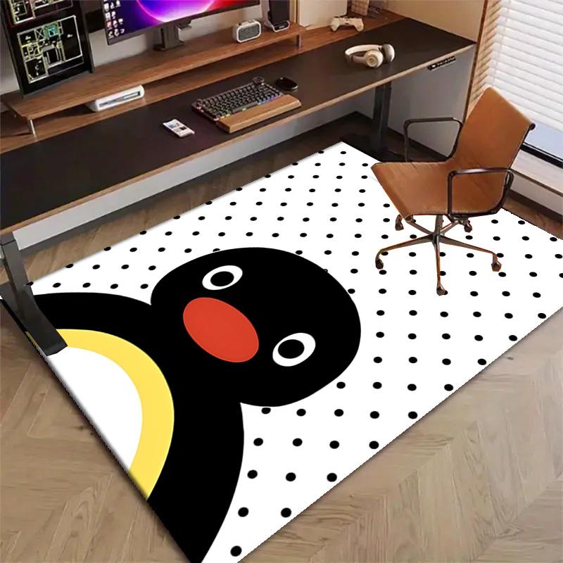 1pc Pingu (3) Design Printed Area Rug Carpet for Bedroom Living Room Home Decor Rugs Mat Non Slip Mat Rug for Bedside