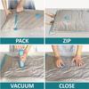 Set of 8 Vacuum Storage Bags for Clothes with Pump, Available Sizes 50x70/60x80/80x100cm, Space Saving, Leak-Proof, Transparent