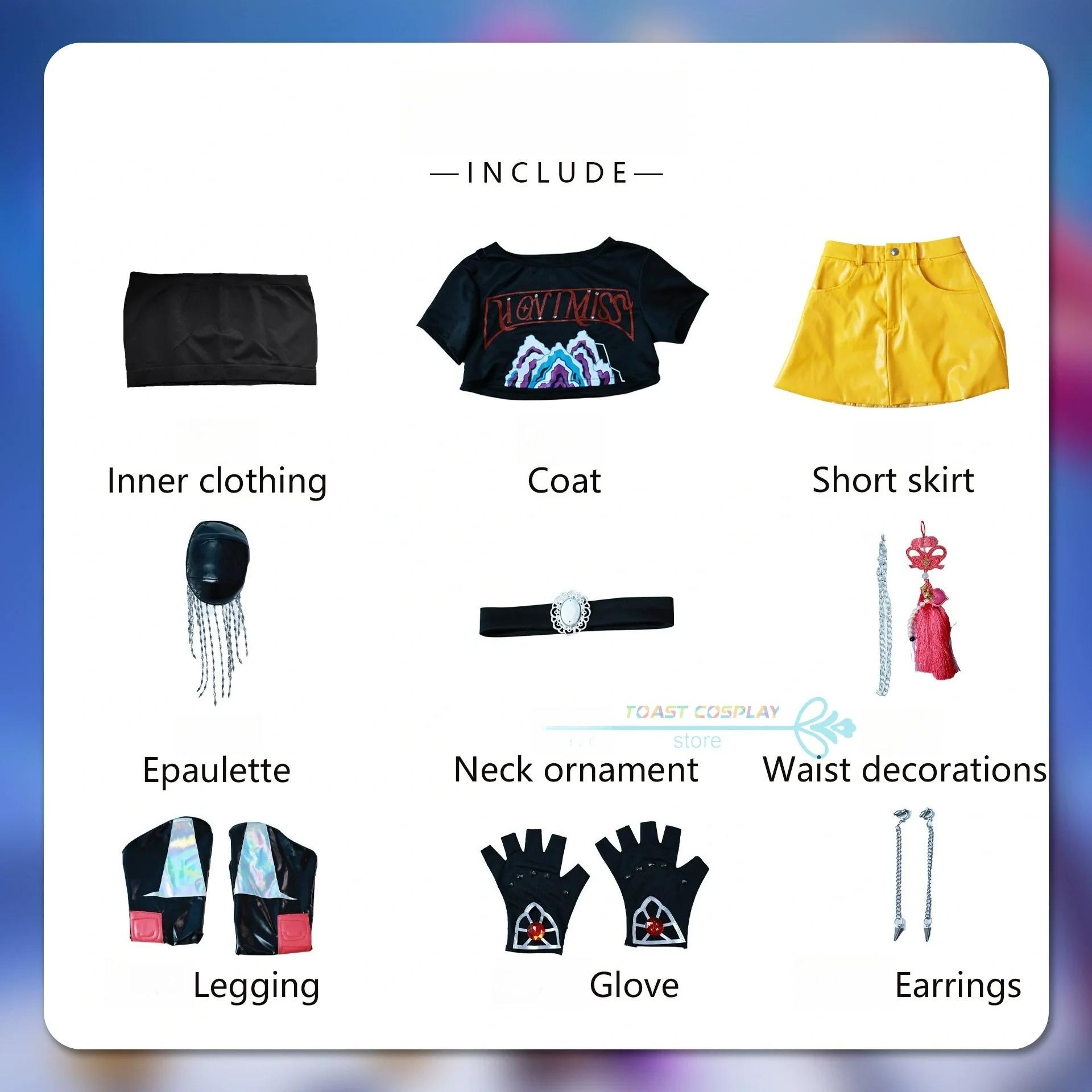 

Аниме Фильм HUNTR/X KPOP Охотники на Демонов Зои Руми Мира Косплей Костюм Хэллоуин Карнавальная Вечеринка Ролевая Игра Униформа Реквизит XS