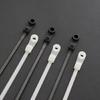 100PCS Nylon Cable Management Tie Buckles Automatic Locking Feature 4.8mm Hole Diameter for Dependable Organization Needs