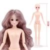 30cm 20/26Jointed Girl Doll Nude Body Parts Dolls With Hair Kids Toys 23 Jointed Girl Doll