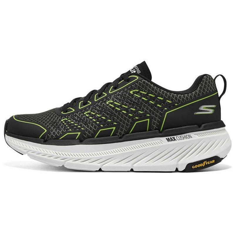 Skechers Max Cushioning Men Low Top Running Shoes Olive Black 220825-OLBK 39.5