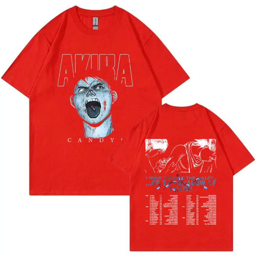 Japanese Science Fiction Cartoon Movie Anime Akira Shima Tetsuo Print T Shirt Unisex Fashion Casual T-shirt Male Vintage Streetwear S
