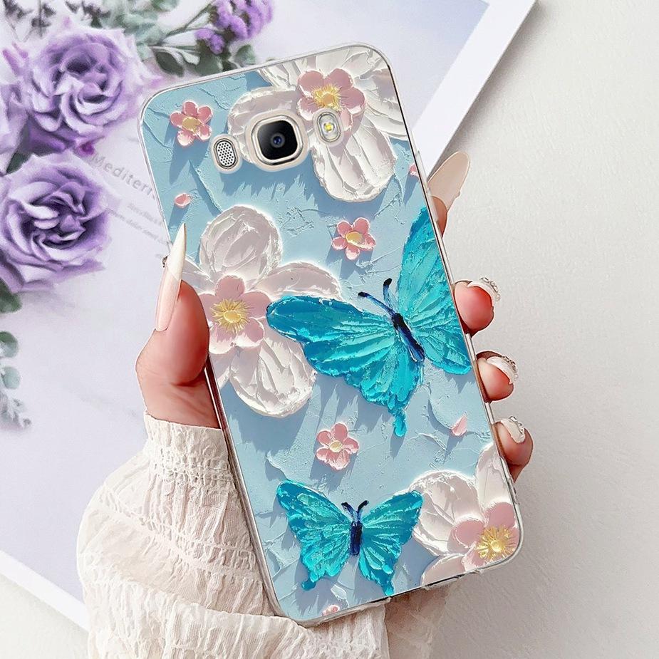 For Samsung Galaxy J5 2016 Case SM-J510F New Luxury Painted Cover Soft Silicone Phone Case For Samsung J3 J5 J7 2016 Fundas Capa