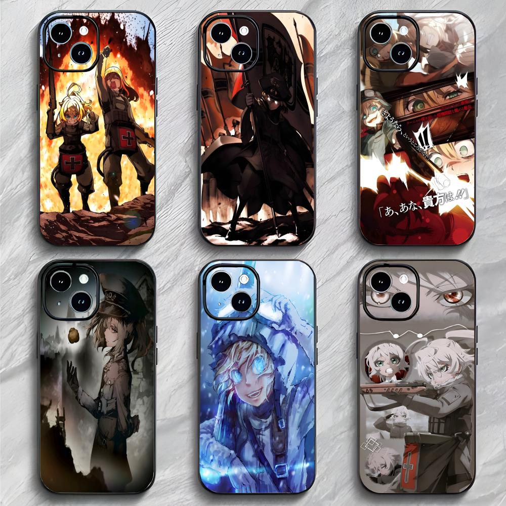 Anime S-Saga of Tanya the Evil Handyhülle Handyhülle Weiche Verpackung Leicht Für iPhone17 16 15 14 13ProMax