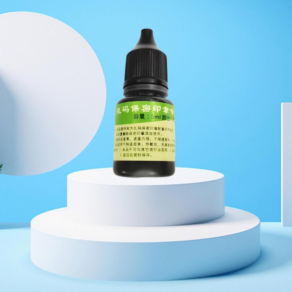 Stamp Refill Ink 0.17oz Bottle DIY Accessory Photosensitive Printing Oil for Scrapbooking Guard Stamp Stamp Pads Office Home