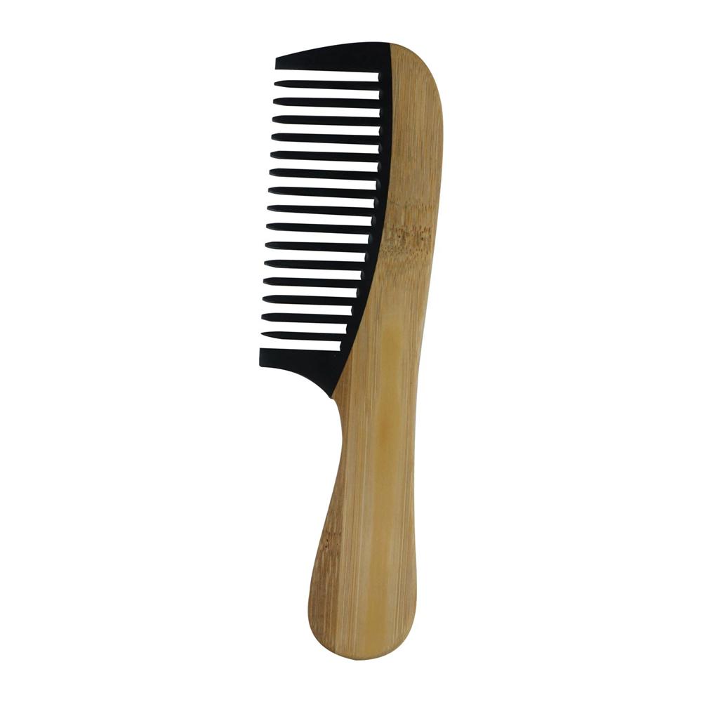 1PC Natural Bamboo Wooden Tail Hair Combs Hairs Care Healthy Massage Close-Tooth Comb Professional Barber Styling Tools