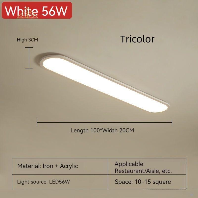 Modern Minimalist Strip Cloakroom Aisle Balcony Light Corridor Hallway Nordic Master Bedroom Lights Household LED Ceiling Light